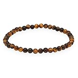 Lebensquelle Plus Mini Kugelarmband | 4mm | Hochwertiges Edelsteinarmband (Tigerauge)