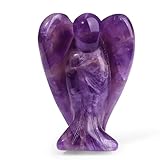 XIANNVXI Schutzengel Geschenk Amethyst Engel Figur Heilung Kristall Edelsteine Poliert Steine Statue Reiki Angel Schutzengel Figur