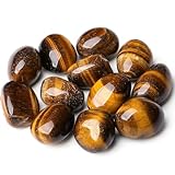 XIANNVXI Tigerauge Kristalle Edelsteine Groß Trommelsteine Kristall Steine Natürliche Stein (100G)