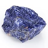 XIANNVXI Große Blauer Sodalith Rohstein Kristalle Naturstein Blauer Sodalith Stein Echt Natürlicher Kristall Steine Reiki Premium Wasserstein 4.5–5.5 cm,1PC