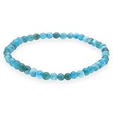 Lebensquelle Plus Mini Kugelarmband | 4mm | Hochwertiges Edelsteinarmband (Apatit)