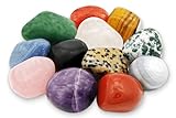 Edelstein-Set'Bellavio' | 12 ausgewählte natürliche Edelsteine im Organzabeutel | Farbenfrohes Steine-Set zum Sammeln und Entdecken