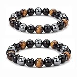 2 pieces black obsidian bracelet, natural stone bracelet, fitness bracelet, crystal bracelet, adjustable obsidian, unisex bracelet, obsidian bracelet