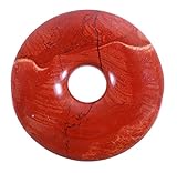 Lebensquelle Plus Roter Jaspis Donut | Ø 30 mm Edelstein Anhänger