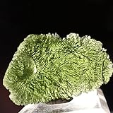 6-26g MoldaVIT Natürliches tschechisches Meteoritenschlag Glas Raue Stein Kristall Energy Stein 1pc,SBuTTON774w (Size : 19-21g)