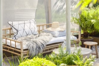 Bambusmöbel liegen im Trend Sofa aus Bambus