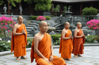 Buddhistische Mönche